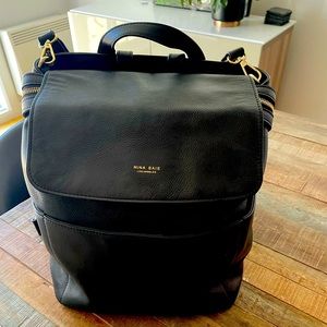 MINA BAIE Leather Mini Kinney in Black